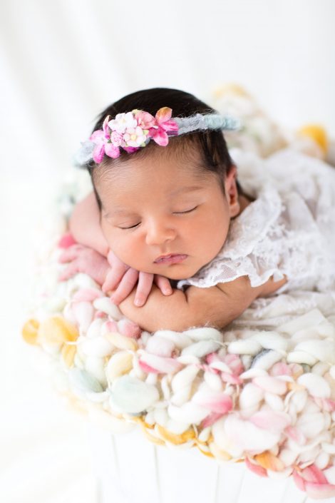 Newborn baby girl photography